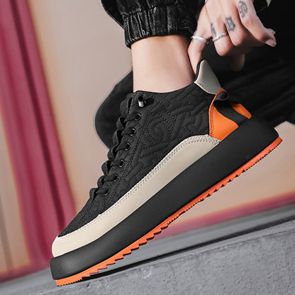 Trendy Sports Shoes Casual Lace Up Sneakers For Men