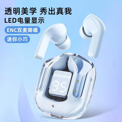 Bluetooth Headset Earbuds Long Endurance Portable Transparent Space Bluetooth