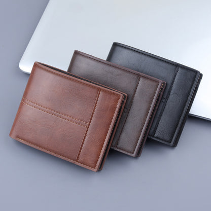 New Men's Short Clip Multifunctional Coin Purse